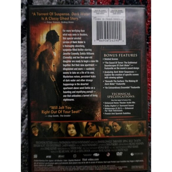 Dark Water DVD Unrated Widescreen Edition - Jennifer Connelly - Picture 2 of 2